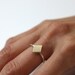 Deco Ring (14K gold and silver)