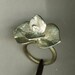 Ring, massively silver 925, petal