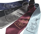 Mens Neck Tie - Microscope Tie - Necktie in five color choices.