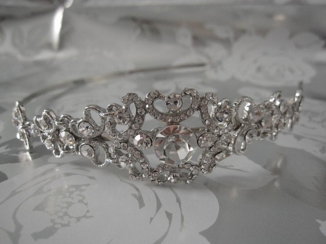 Bridal rhinestone crystal headband,bridal headpiece, bridal hair accessories, wedding headband rhinestone, bridal headband crystal