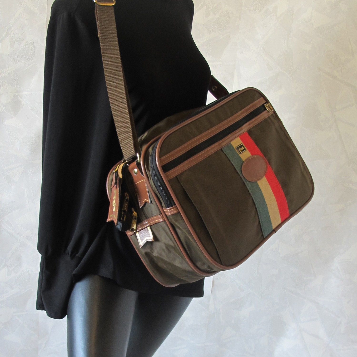 Vintage 70's Travel Bag Olive