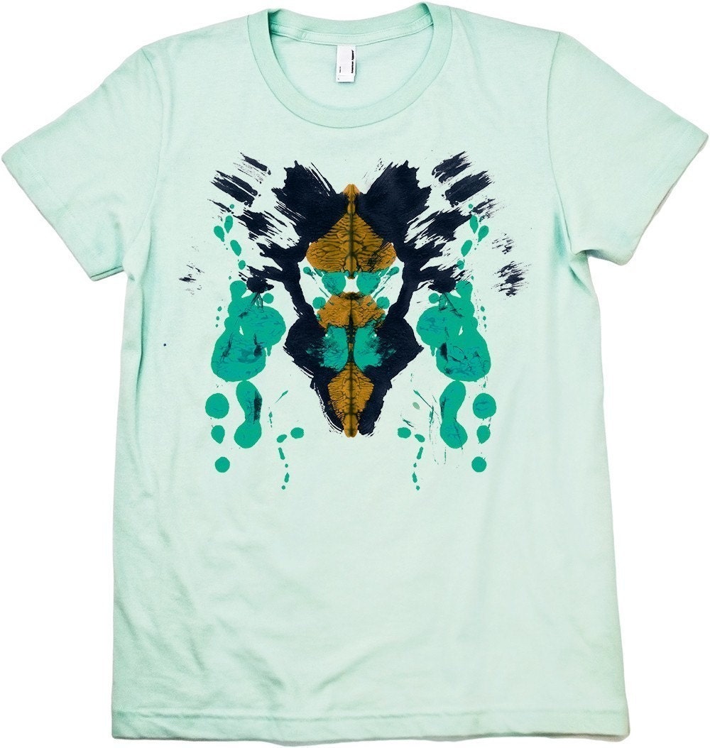 Rorschach INK BLOT Tshirt Tee WOMENS Psychology Science Shirt