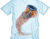 Jellyfish Tshirt Vintage Ocean graphic tee MENS shirt