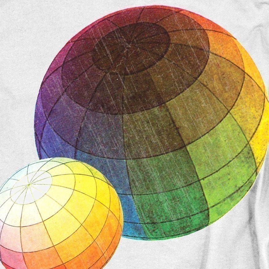 Color Theory TShirt Rainbow Science Tee MENS shirt