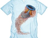Jellyfish Tshirt Vintage Ocean graphic tee MENS shirt