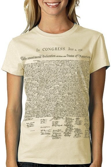 declaration of independence shirt