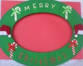 Christmas picture photo frame candy canes gift present holiday