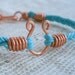 Lucky Horseshoe Braided Bracelet in Turquoise