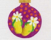 Flip Flops Needlepoint Ornament - Jody Designs   B102