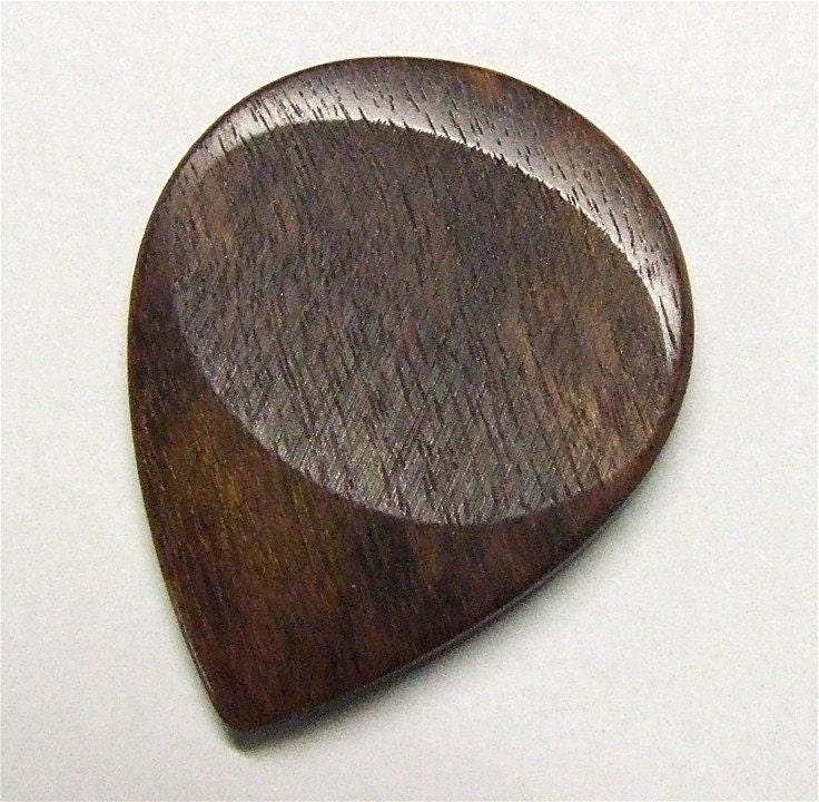Wood Guitar Pick Handmade Exotic Caribbean by NuevoWoodcrafts