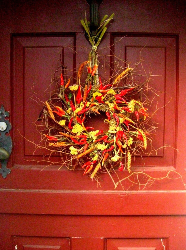 Chili Pepper Wreath by on Etsy