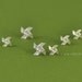 Tiny Pinwheel (windmill) Earrings 0.25 inches