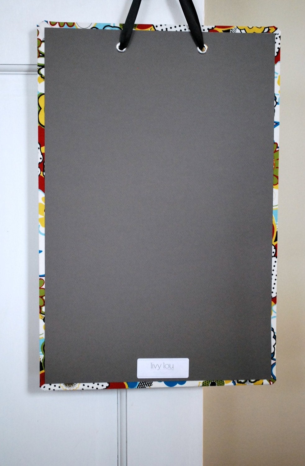 Fabric Magnet Board (12"x18") -Retro Teal
