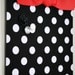 Fabric Magnet Board (9" x 12") Black/White Dot