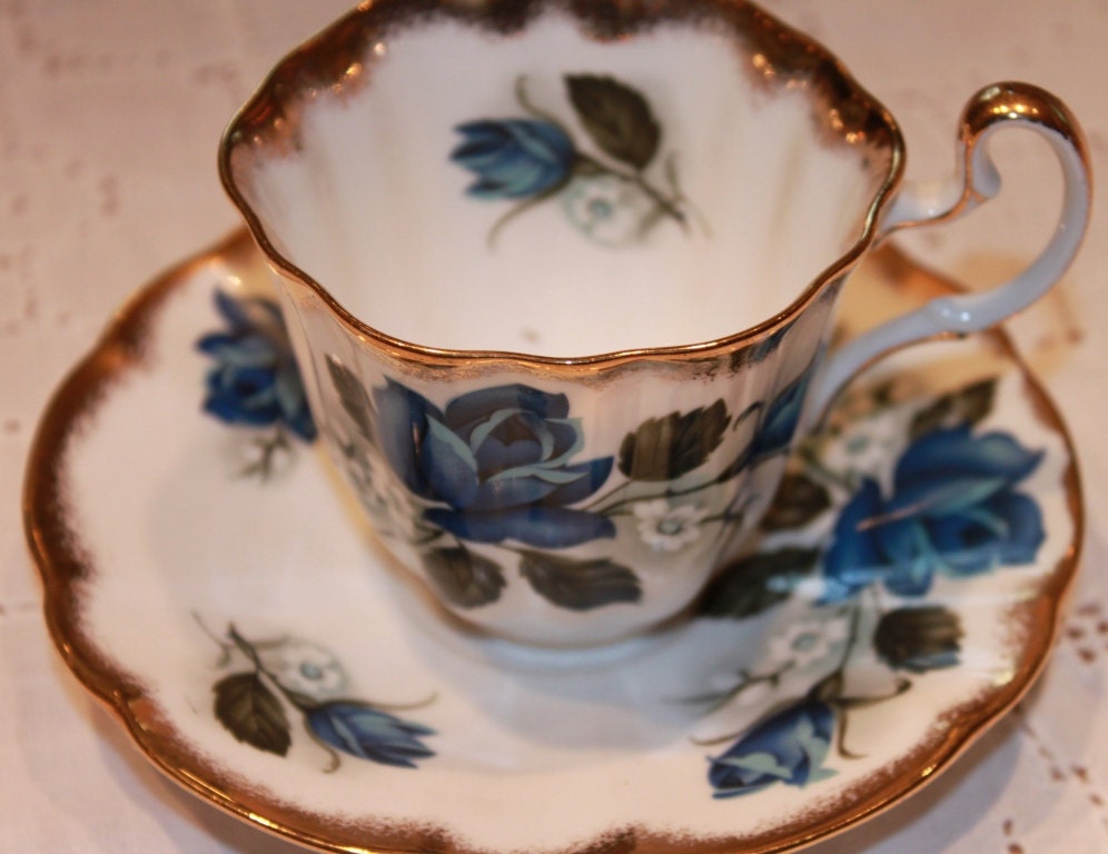 Vintage Royal Adderley Blue Rose