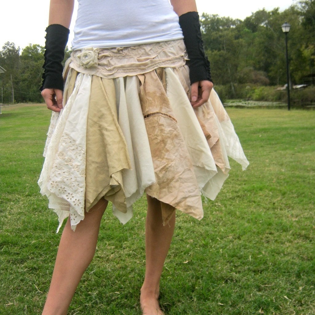 made to order Funky Eco Fairy Pixie Mini Skirt