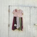 little Creme Brulee Panel Dress by CreoleSha - upcycled clothing / women's clothing / romantic clothing