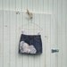 mini skirt / eco skirt / upcycled clothing - romantic Funky and Flirty Eco Denim Mini Skirt