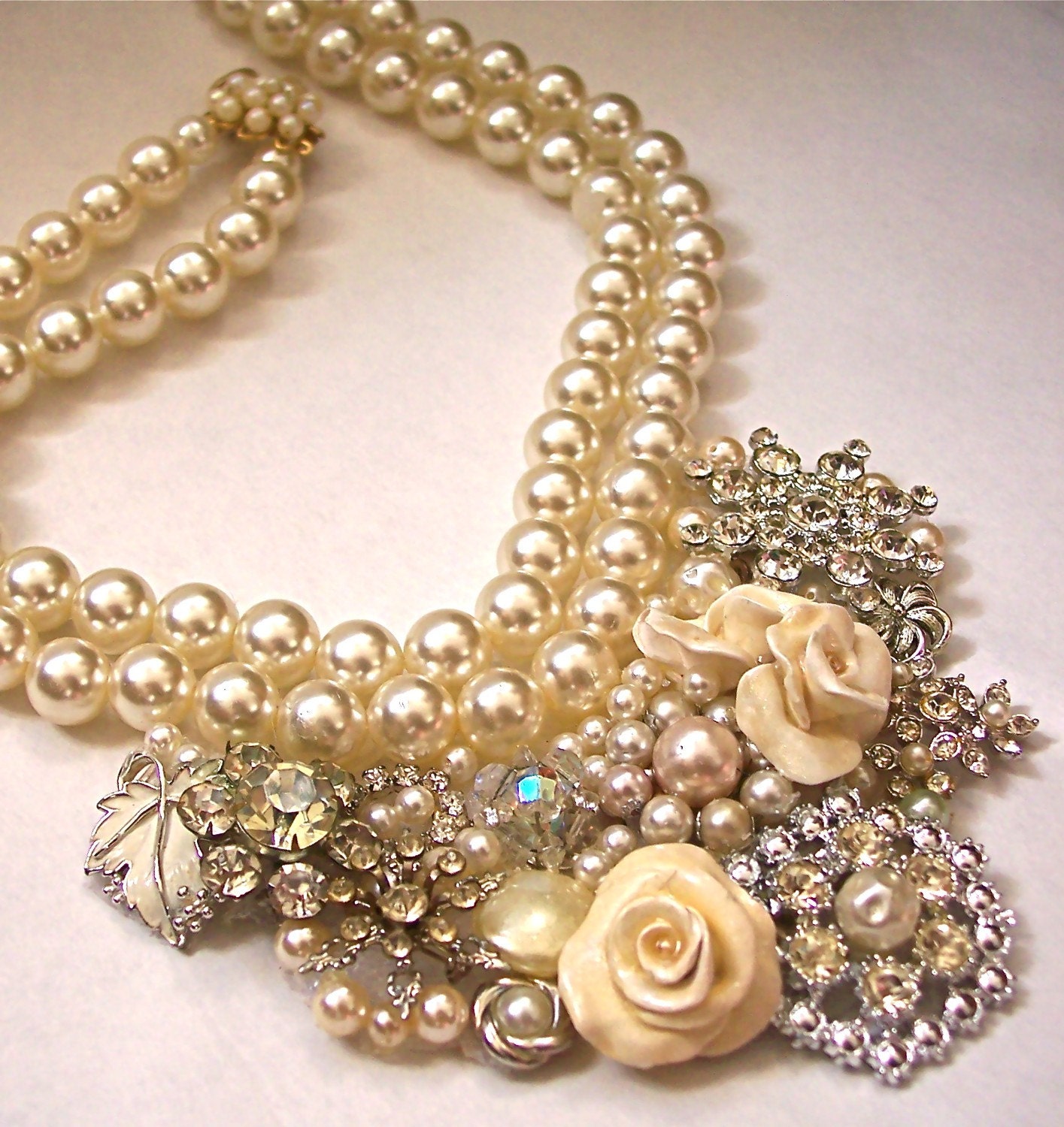 I Want To Sparkle Tonight Necklace Reinvented Vintage Rhinestones