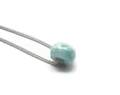 1 Larimar Rondelle Blue sky colors