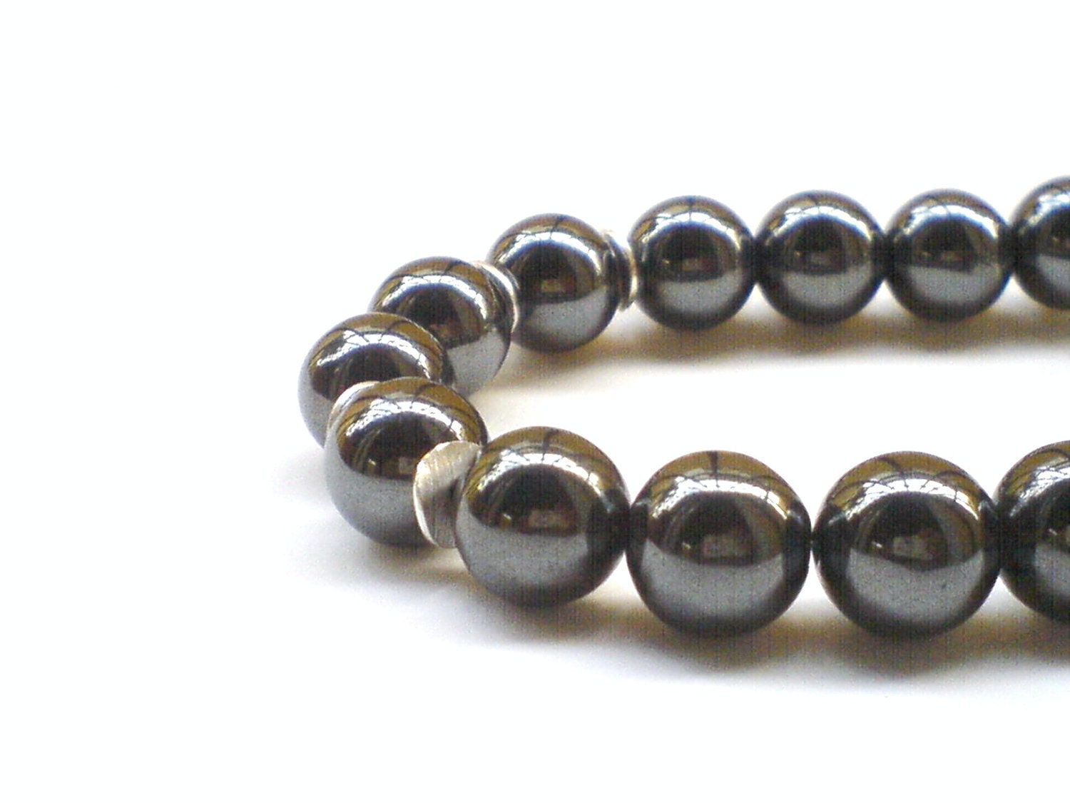 Hematite Bracelet 12 mm beads