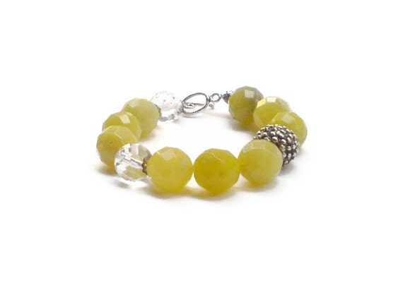 Lemon jade bracelet yellow sorbet