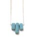 Tribal style Larimar necklace Geometric modern style Summer fashion necklace