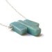 Tribal style Larimar necklace Geometric modern style Summer fashion necklace