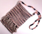 Bag Shoulder Woven Wool Shabby Chic "Peachy"