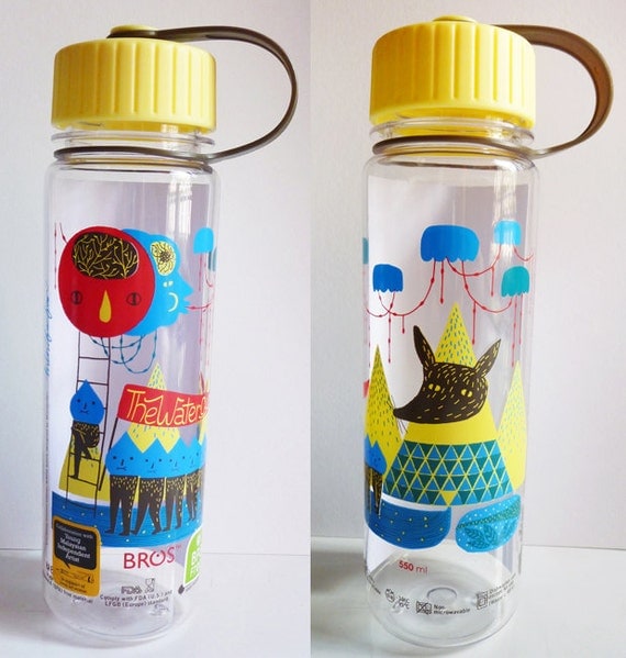 The Water Cycle - Collaboration with BROS Crystal Plus BPA Free 'Artist Series' Bottles - Limited Edition