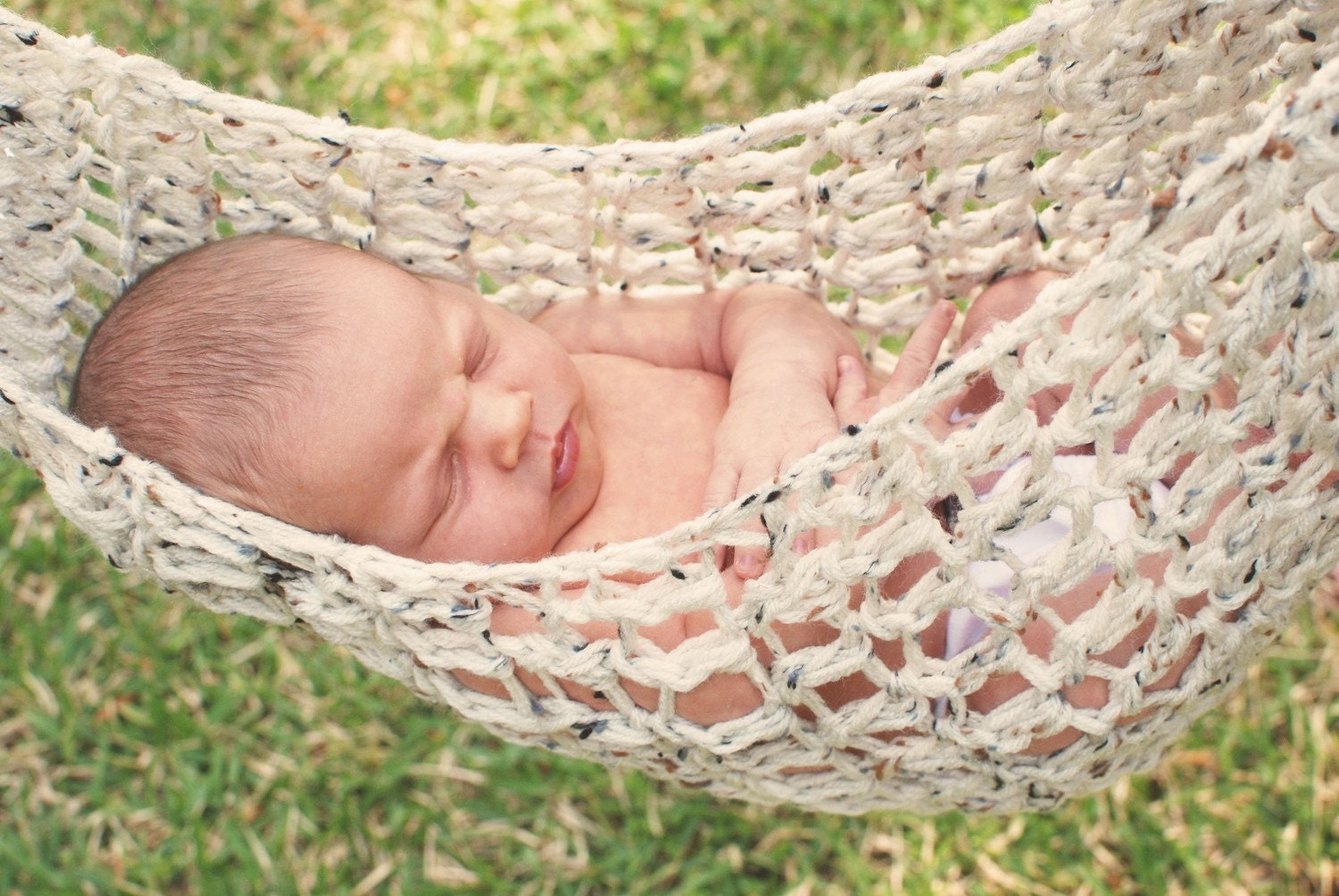 Newborn Hammock Photo Prop Crocheted  - Made To Order
