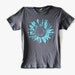 Nature - TShirt - Sunflower - Alternative Apparel Grey - Eco Friendly - Men - XS, Small, Medium, Large, Extra Large, XXL, 3X  -Shirt