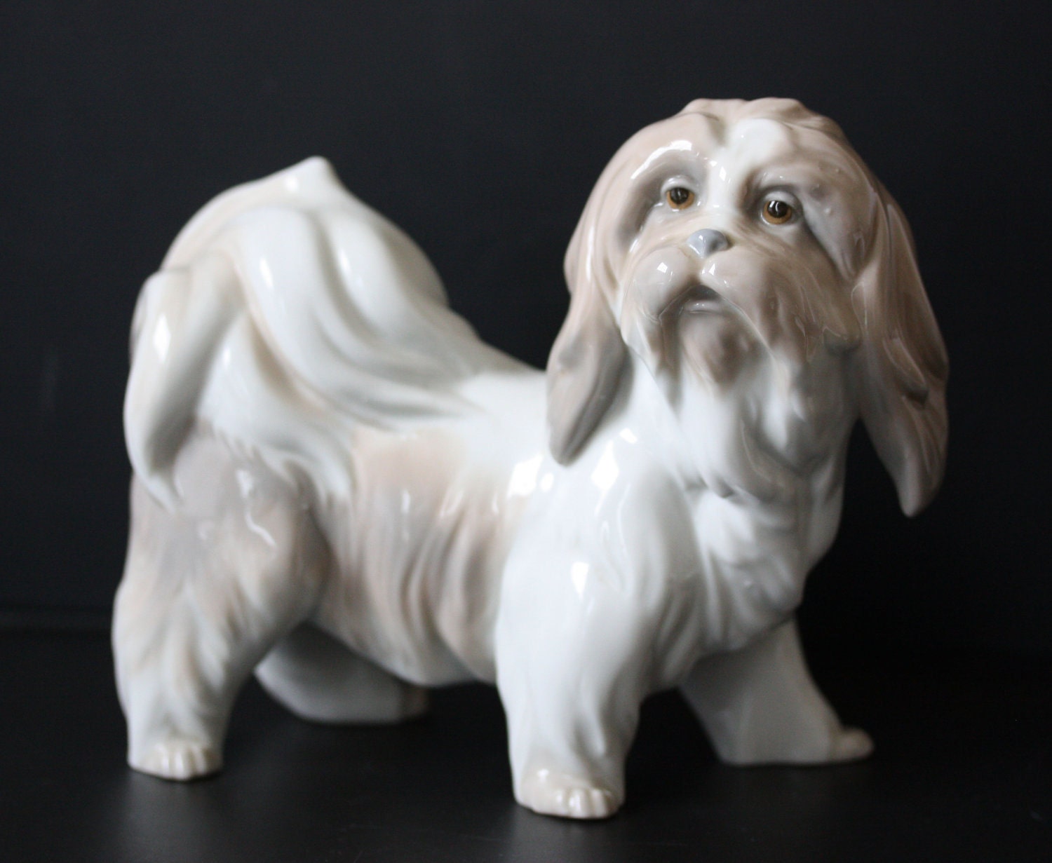 Lladro Dog Figurine Retired Mostachos Lhaso Apso Item 01004692 Alias 4692G 1969-1981 FREE SHIPPING