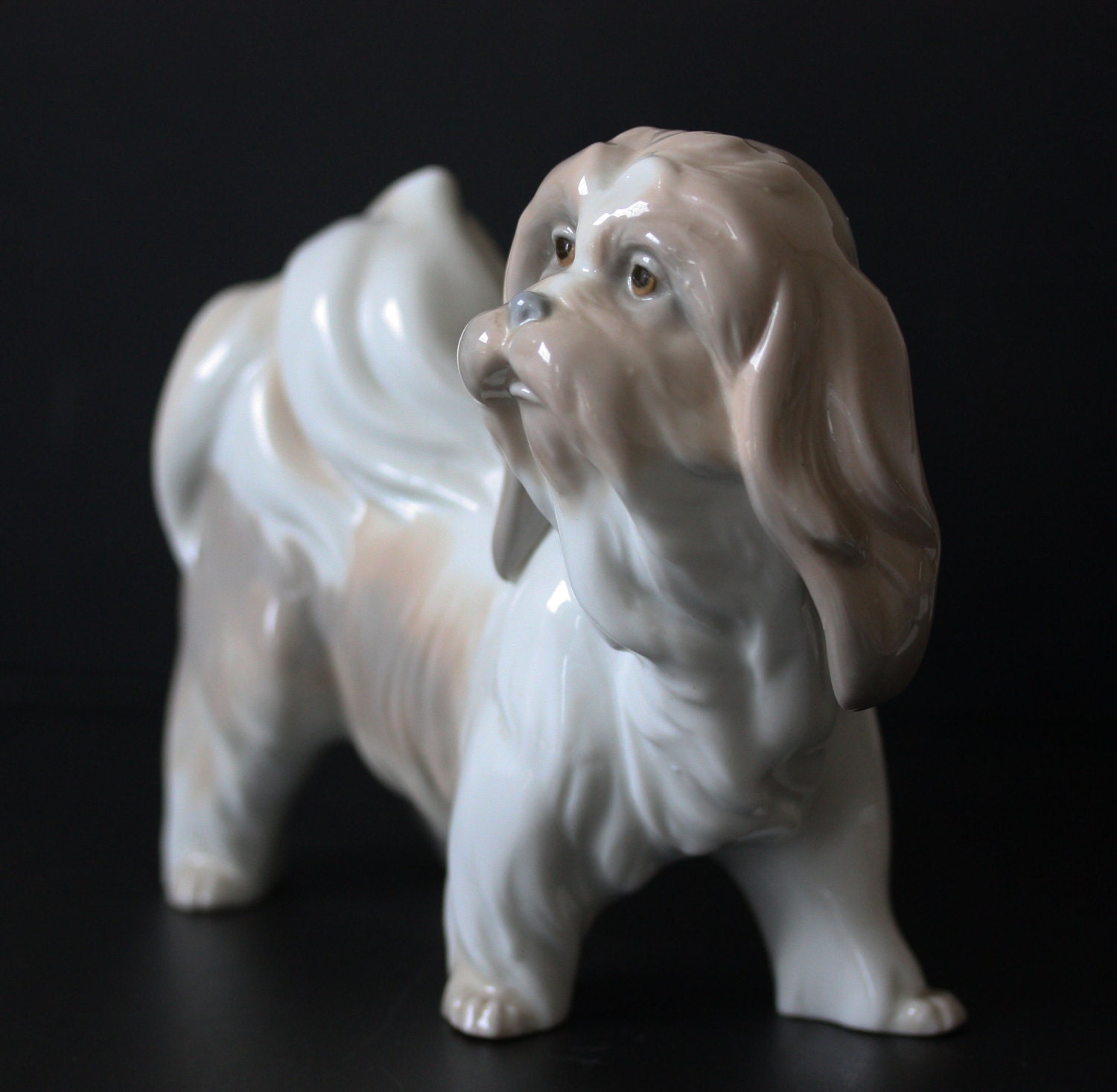 Lladro Dog Figurine Retired Mostachos Lhaso Apso Item 01004692 Alias 4692G 1969-1981 FREE SHIPPING