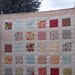 CHRISTMAS SALE - Butterscotch and Roses Lap Quilt