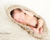 Crochet Newborn Cocoon Nesting Bowl Pod Photography Prop