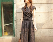 Boho style black gray long sundress(more colour and size choice)