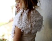 RESERVED-Unconventional Wedding Capelet. Experimental Shawl. Avant Garde Wrap.