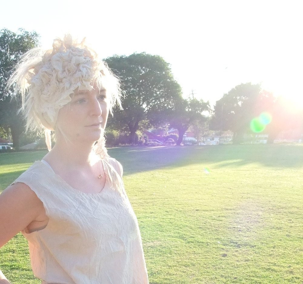 CUSTOM - Ethereal shore line Bonnet headband - by RawHemline