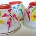 Vintage Tin Teacups Kids Toys Flowers Butterflies