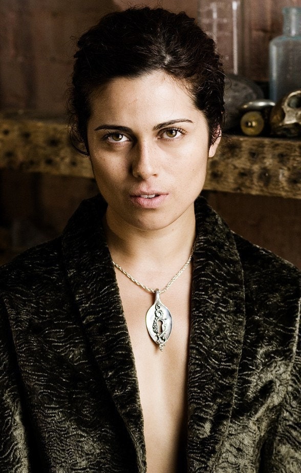 Silver Spoon Necklace Keyhole Necklace The Key to my heart used to be through my stomach. Blue Bayer Billyblue22