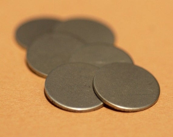 Nickel Silver Blank 15mm 20g Disc Round Metal Blanks by SupplyDiva