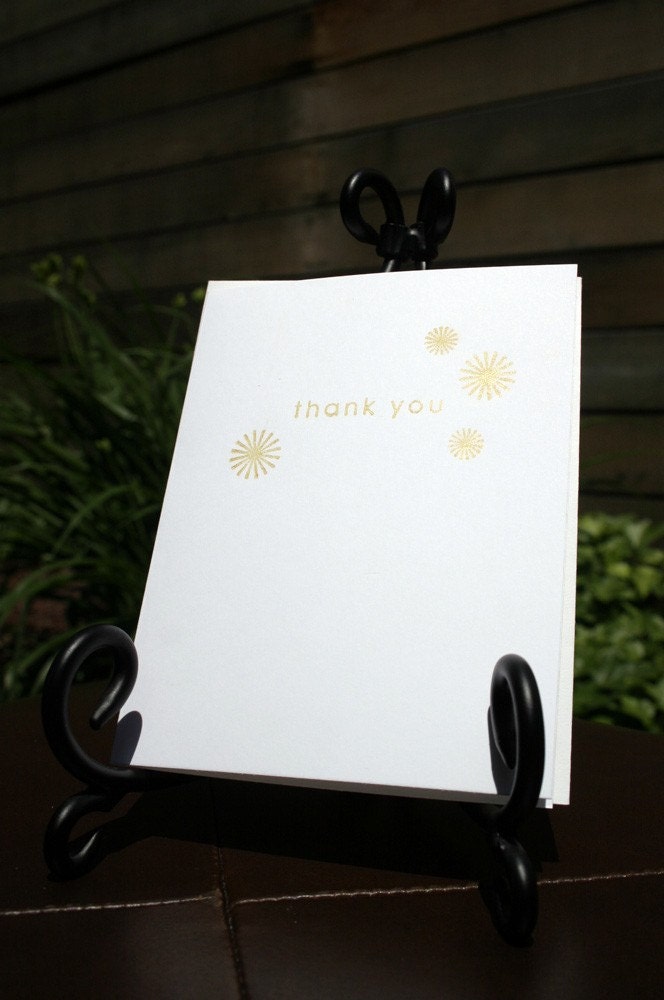 Stars of Thank You  - Set of 10 Thank You Note Cards