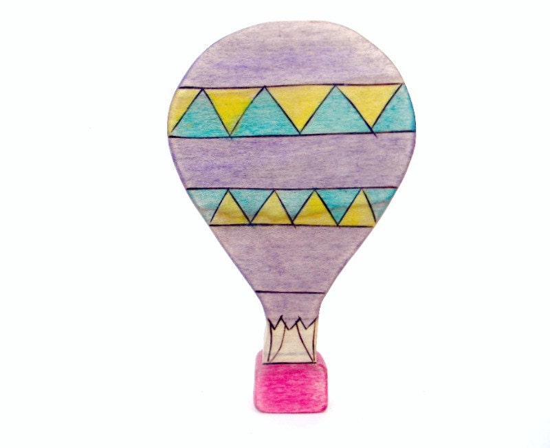 hot air balloon wooden toy waldorf toy