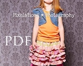 Ruffle Rumba Skirt - PDF Sewing Pattern for girls and dolls