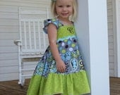 Girls Dress Sewing Pattern - Baby Doll Twirl - PDF 6m-7, Girls and Dolls