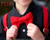 DIY Boys Suspenders, Sewing Tutorial, Easy PDF Pattern, 3m-10