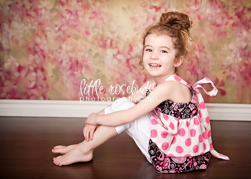 Double Ruffle Knot Top - SEWING PATTERN, pdf, girls and dolls