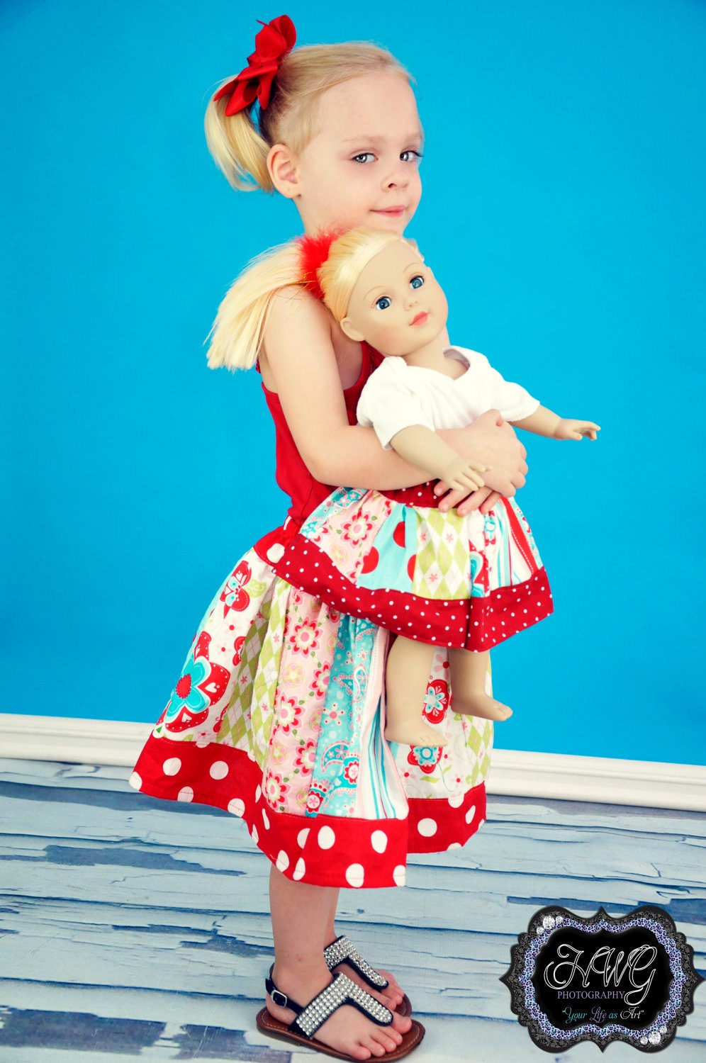 Girls Twirl Skirt - SEWING PATTERN, Girls and Dolls, 3m - 10, Twirly Girly