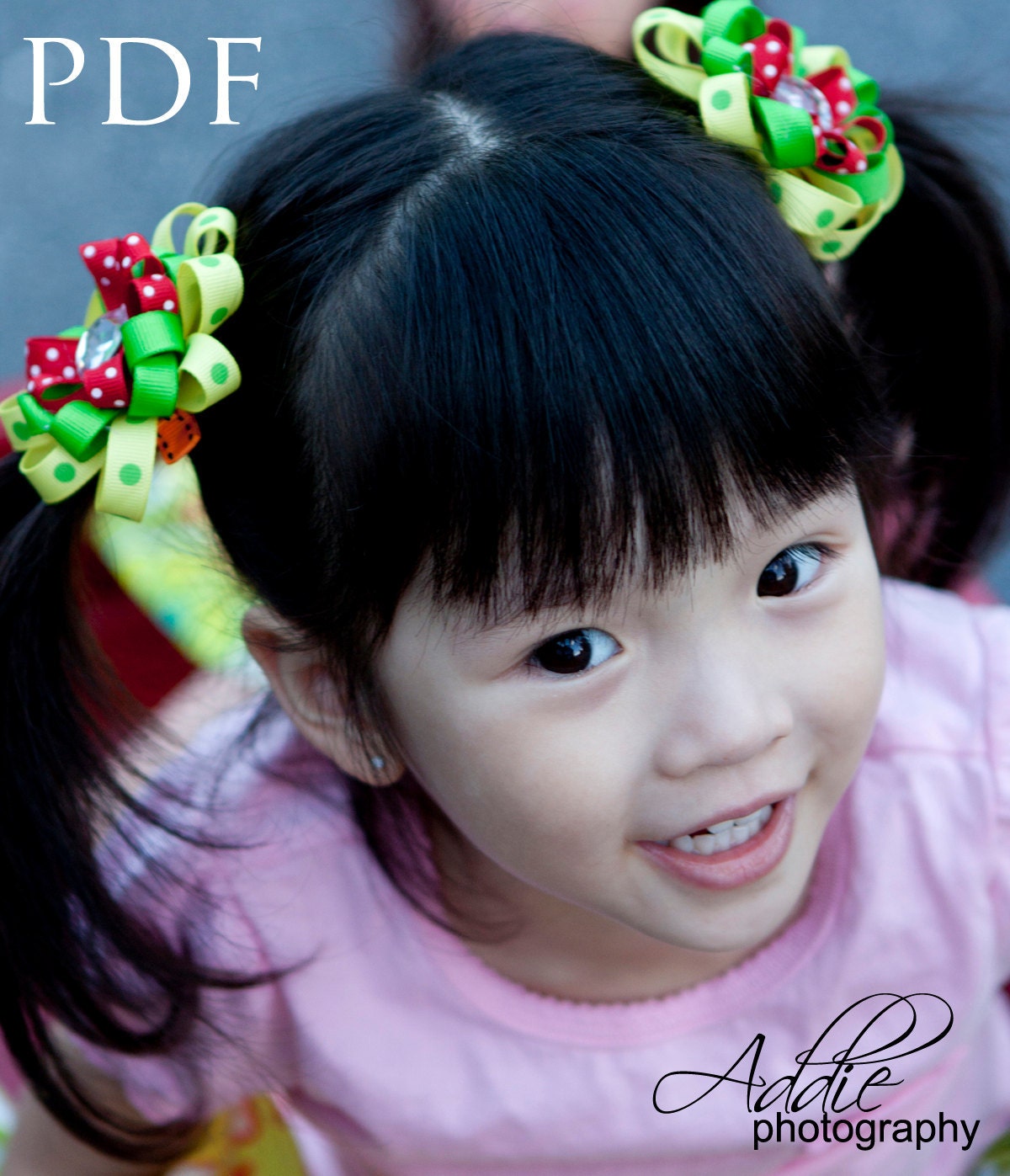 Hair Bow Instructions - Girls Tutorial, Boutique Hair Clip PDF